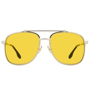 Victoria Beckham Gold Sunglasses with Yellow Lenses